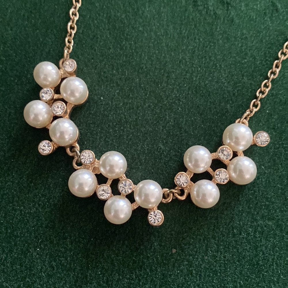 Faux pearl necklace
